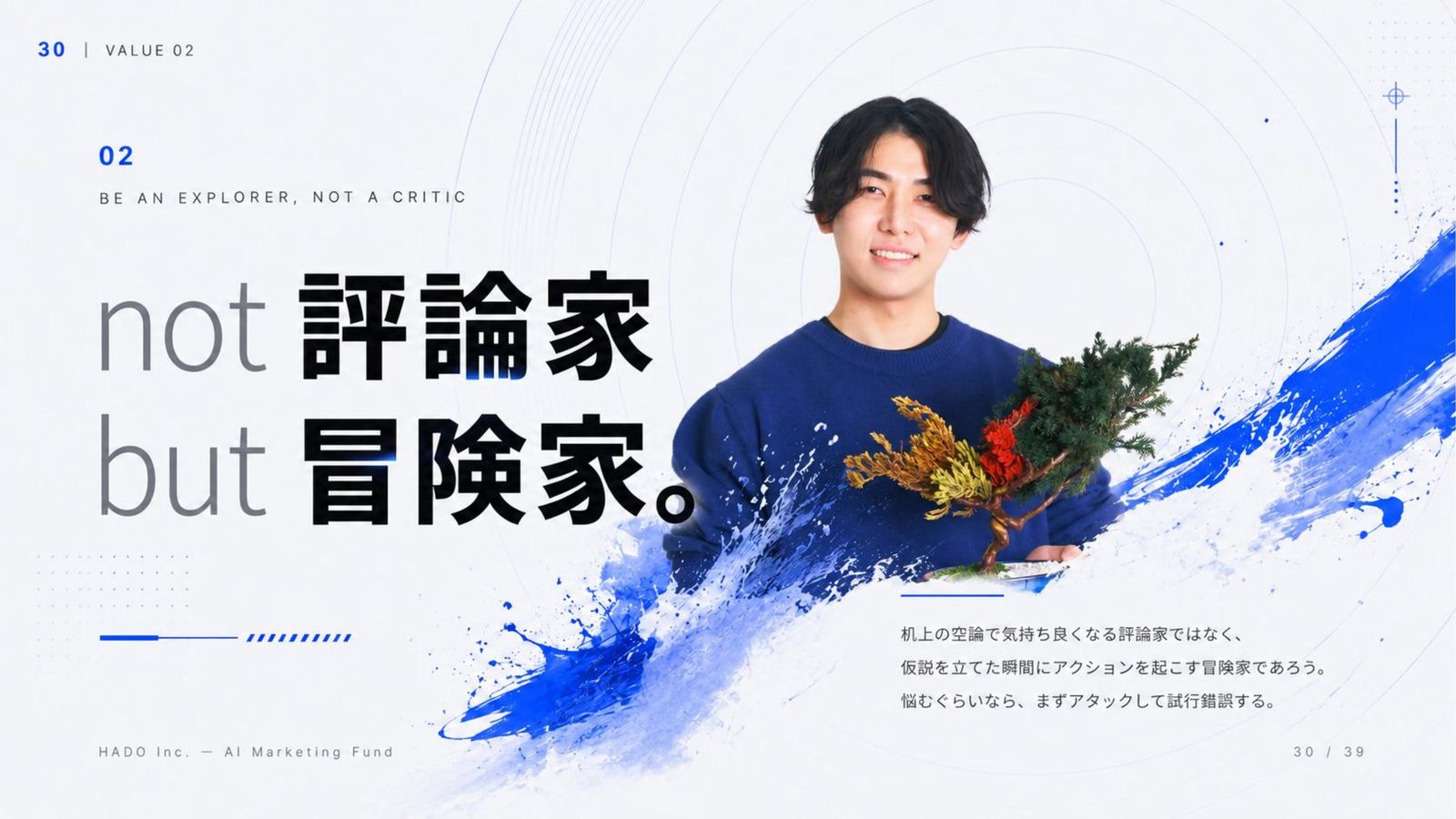 HADO 会社説明資料 30ページ目