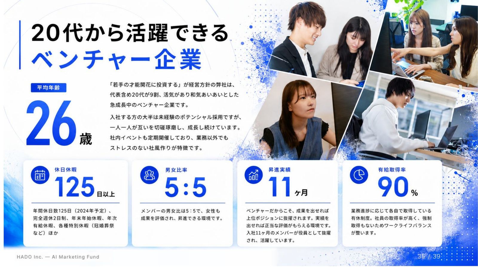 HADO 会社説明資料 35ページ目